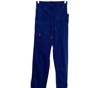 Beverly Hills Uniforms XS Navy Blue Scrub Pants With Pockets & Drawstring Waist